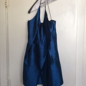 Electric blue mini cocktail dress